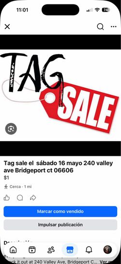 Tag sale