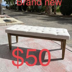 Beige Bench/ Furniture Bench / Ottoman 