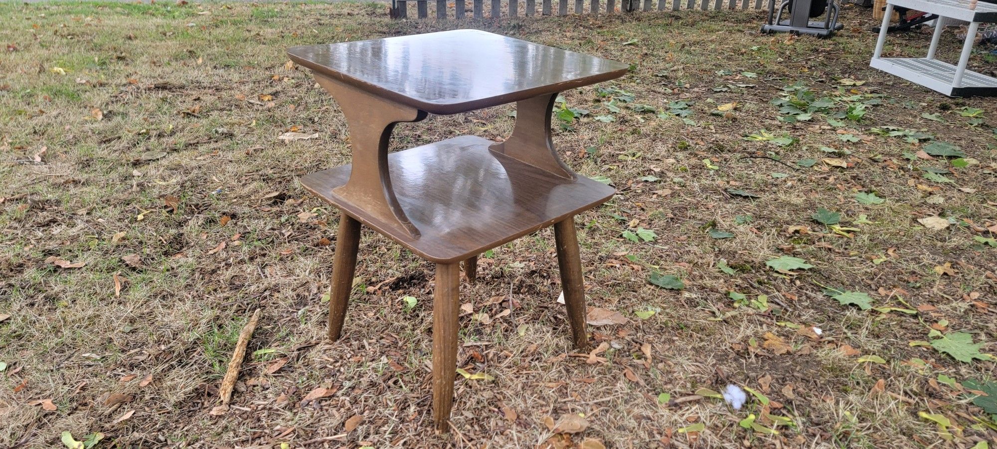 Mid-Century Modern Formica Side Table