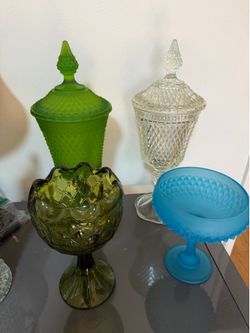 vintage Mid-Century Modern glass decor