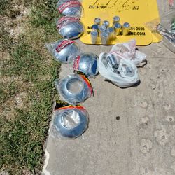 sami truck stuff hub caps bolt covers mud flaps  hook ups spring loaded mud flaps hangers etc