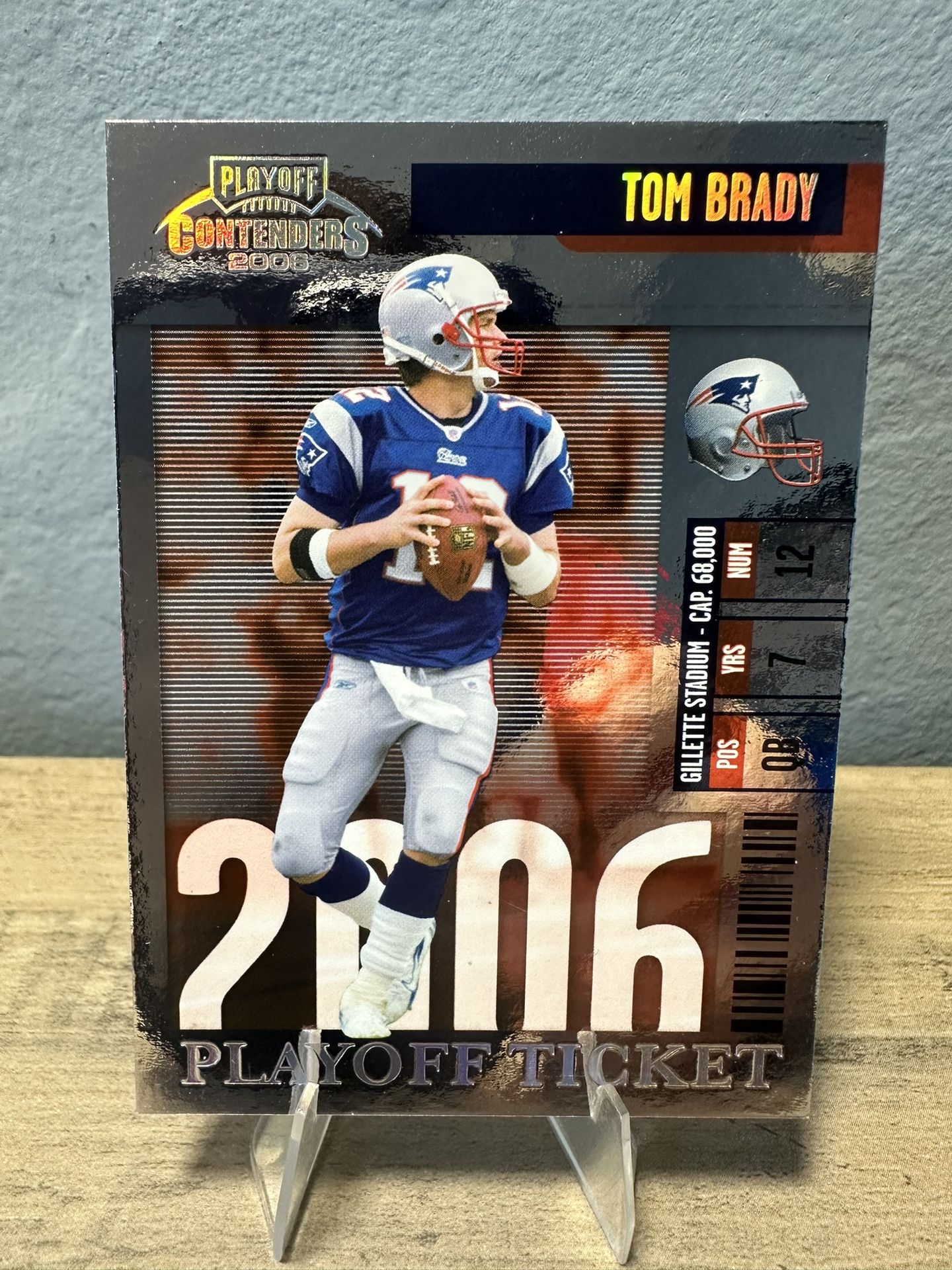Tom Brady 2006 Playoff Contenders Playoff Ticket #59 - Rare Insert #30/199 🐐