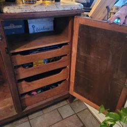 Antique Armoire/Coffee Bar