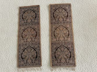 Pair Of Kashmiri Silk Walk Hangings