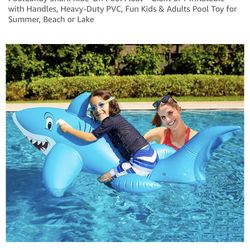 Brand-new shark swimming float bed