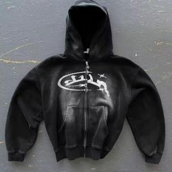 Y2K Vintage Fashion Zip Up Hoodie