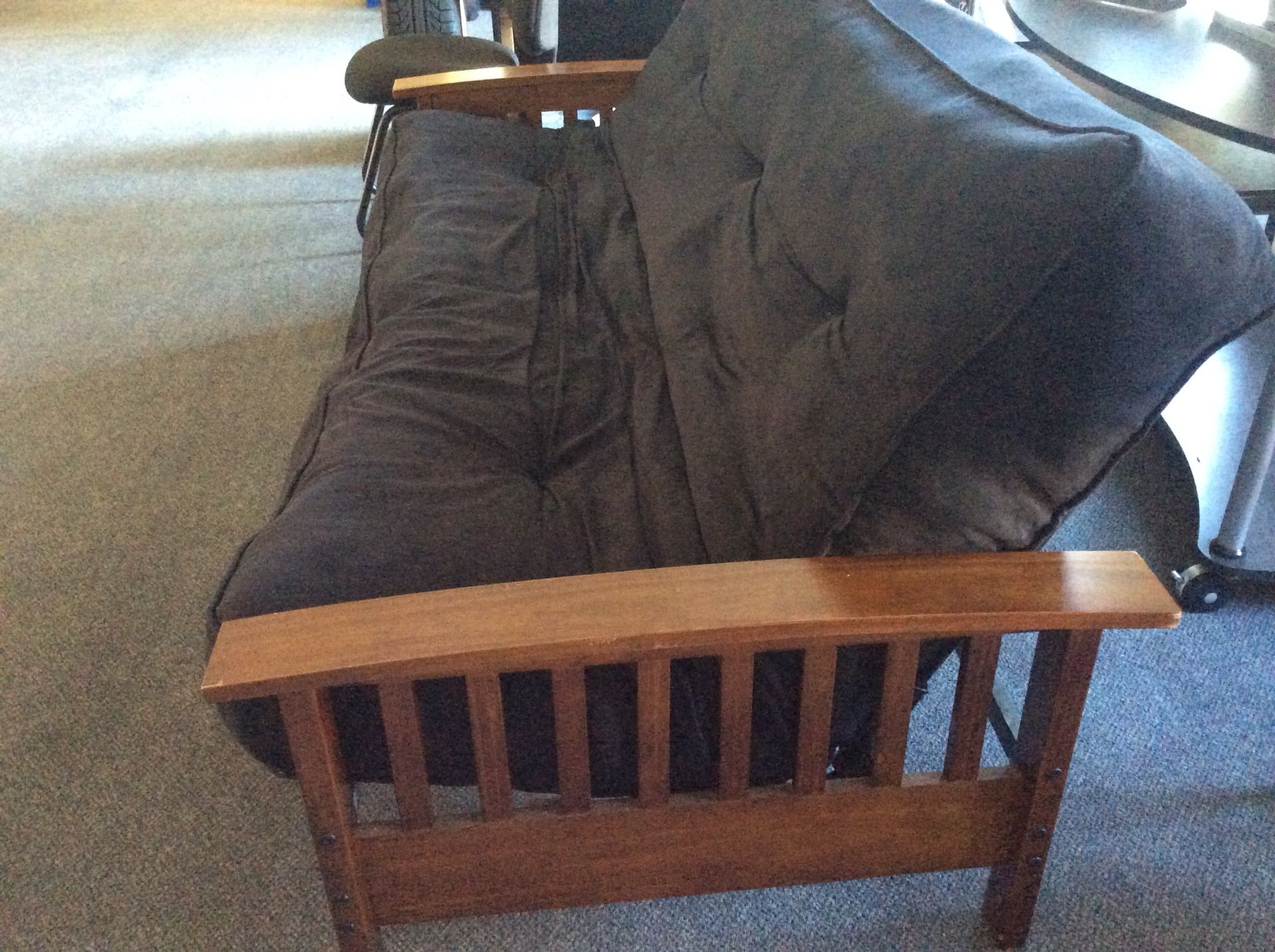 FULL / DOUBLE size Wood Arms FUTON Only