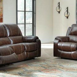 Rackingburg Mahogany Power Reclining Set

