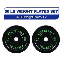 25lbs weighted plates pair
