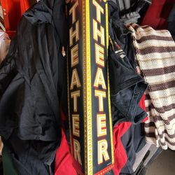 Metal Theater Sign New 