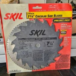Skil 2 Pack 7 1/4" circular Saw Blades Project Pack
