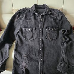 Zara jean jacket size Medium