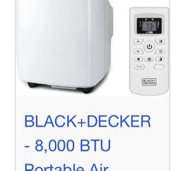 Black & Decker 8000 BTU Portable AC