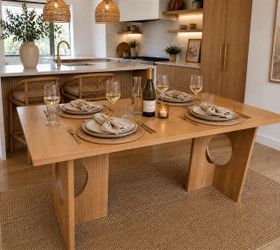 🔥 70.8 Inch Dining Table Unique  Oak Kitchen Table with Rectangular Top,  (Natural) G-51