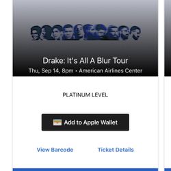 DRAKE TICKETS! THURSDAY 