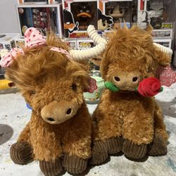 TikTok Viral Highland Cow Valentine Plush Set 🐮💘