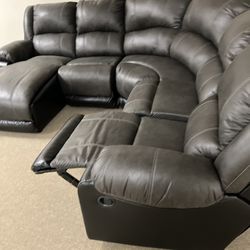 Theater Stylish Nice Reclining Sectional! 