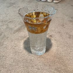 Vintage Bohemian Crystal Vase