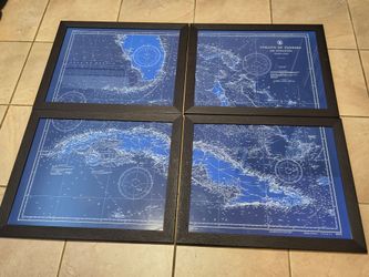 Nautical Map of the Straits of Florida