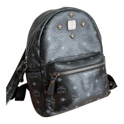 MM Backpack Shoulder Bag All-Over Pattern Black