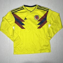 Adidas Colombia Jersey 2018-19 Youth Size Large Long Sleeve.