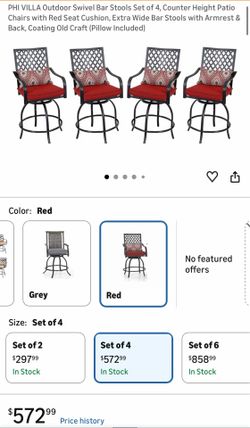 Like new 4 pieces bar stool