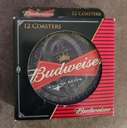 Budweiser Coasters Set of 12