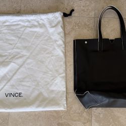 Vince Signature Leather Tote