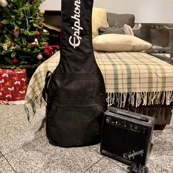 Epiphone Les Paul Electric Guitar + Amp Bundle