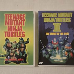 TEENAGE MUTANT NINJA TURTLES DVD'S 