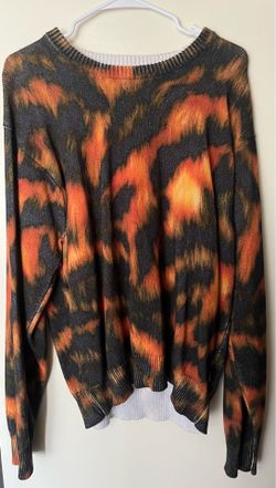 L Orange + Black Sweater