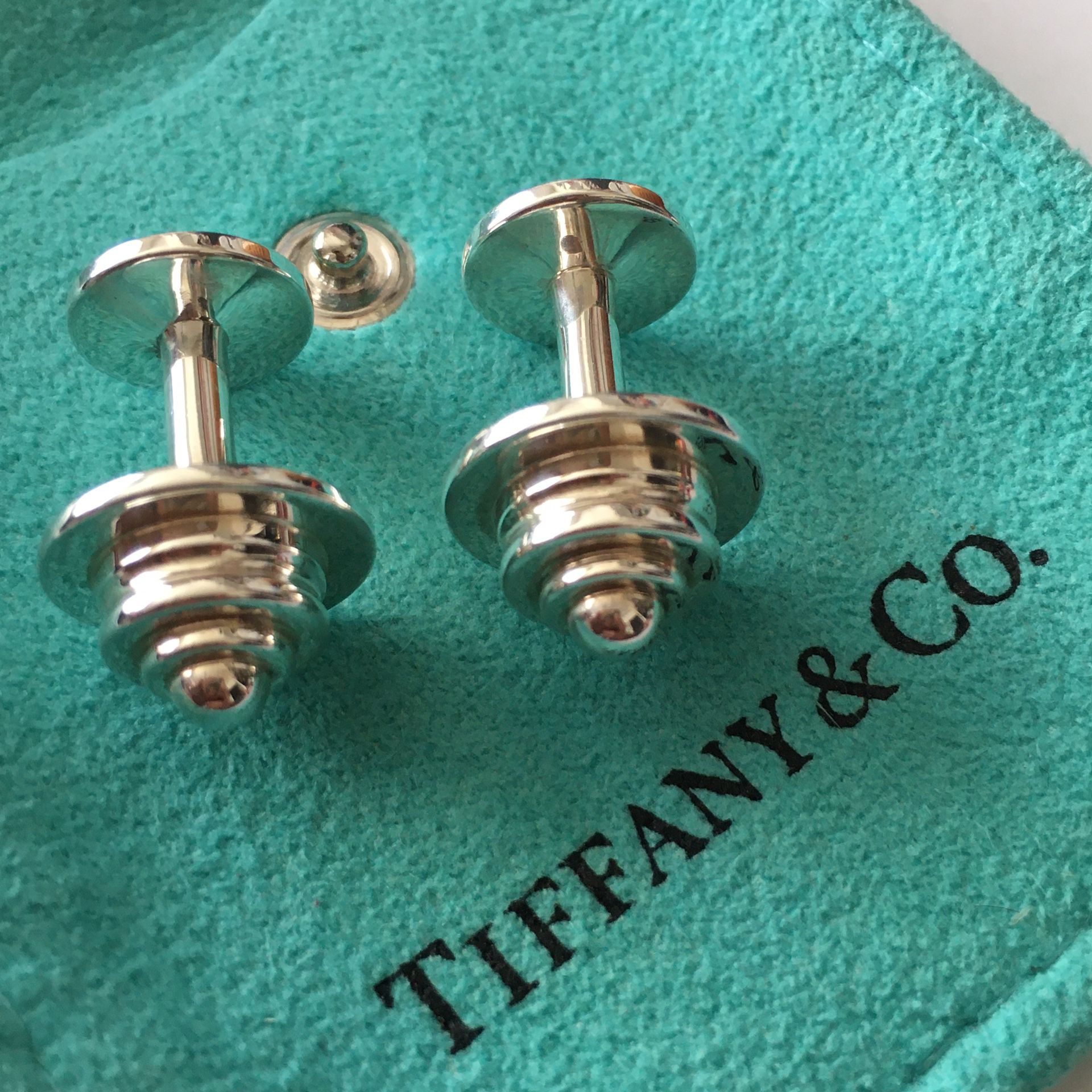 TIFFANY & CO Paloma Picasso CUFF LINK - Vintage - VERY GOOD - Guaranteed Authentic - STERLING SILVER - Almost 17gr