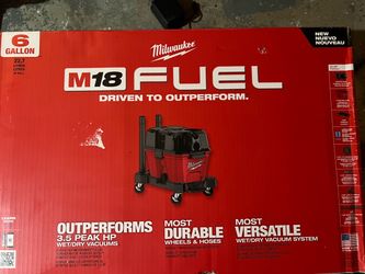 Milwaukee M18 FUEL 6-Gallon Wet/Dry Vacuum