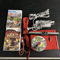 Nintendo wii 25th Anniversary Red With Game 