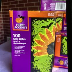 Holiday Time 100-Count Orange Mini Lights