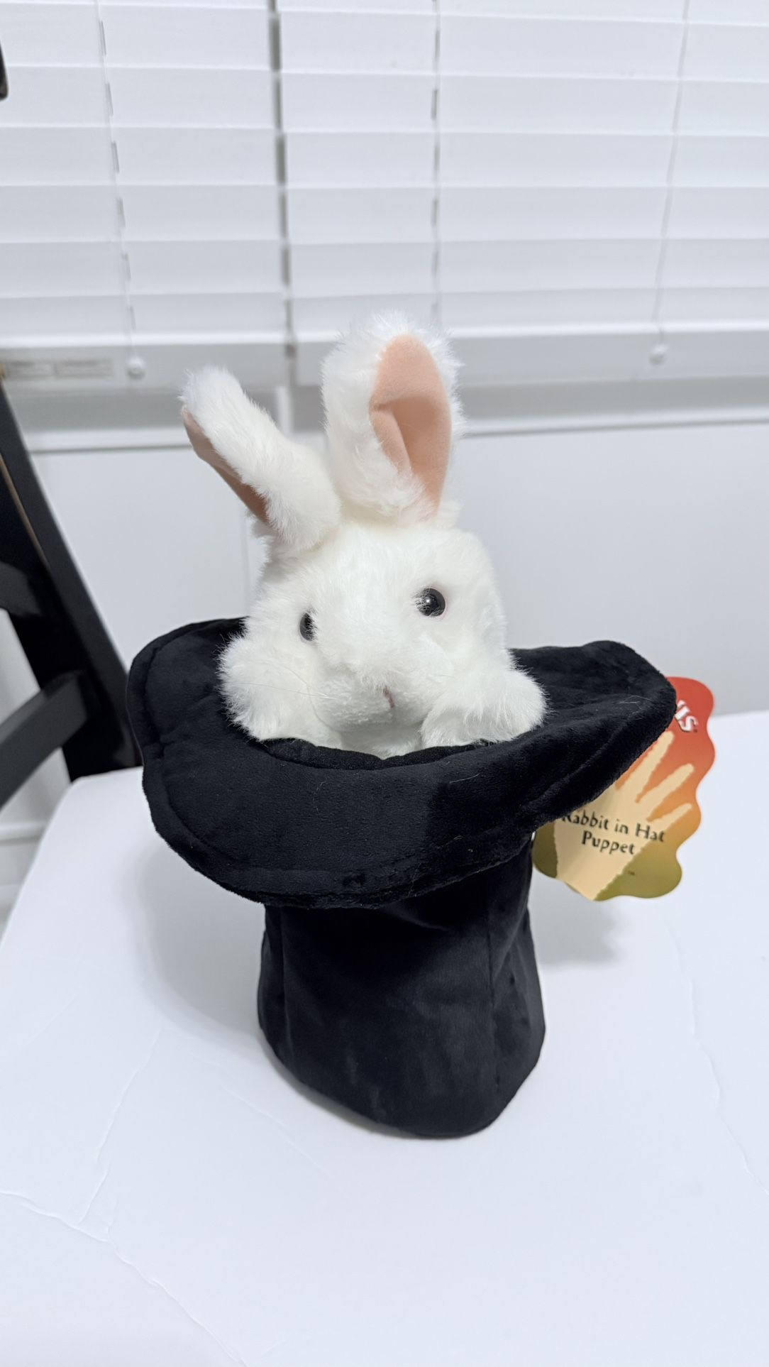 Magic Rabbit in a Hat Puppet New