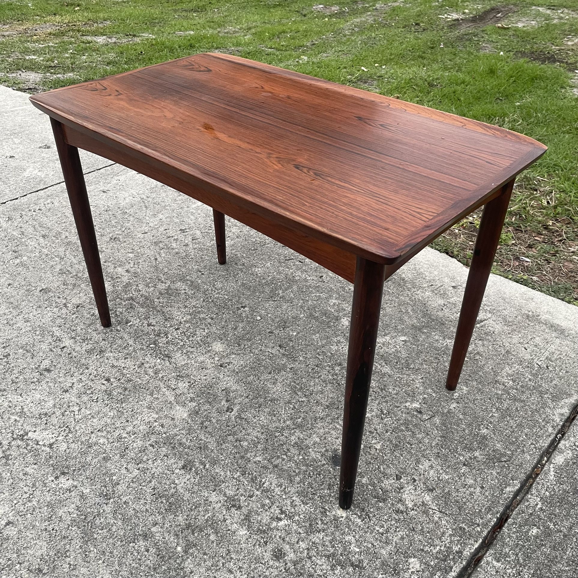 1950s Vintage, Retro Danish Mobelintarsia Rosewood Side Table