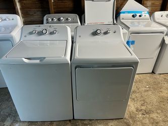 Set Washer and dryer GE used warranty