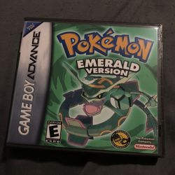 Pokémon Emerald Clone For Gameboy Advance With Custom Hard Case