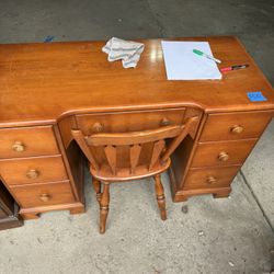 Desk with chair