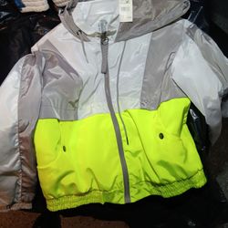 Brand New Jacket With A Hood On It