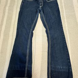 SEVEN 7 womens jeans stretch denim bootcut thick stitch