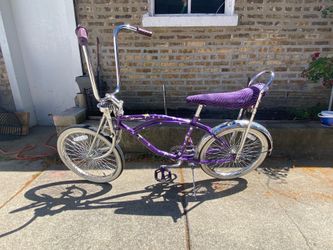 2004 BRATZ STARS  20” PURPLE LOW RIDER BICYCLE !! RARE !! BANANA SEAT !