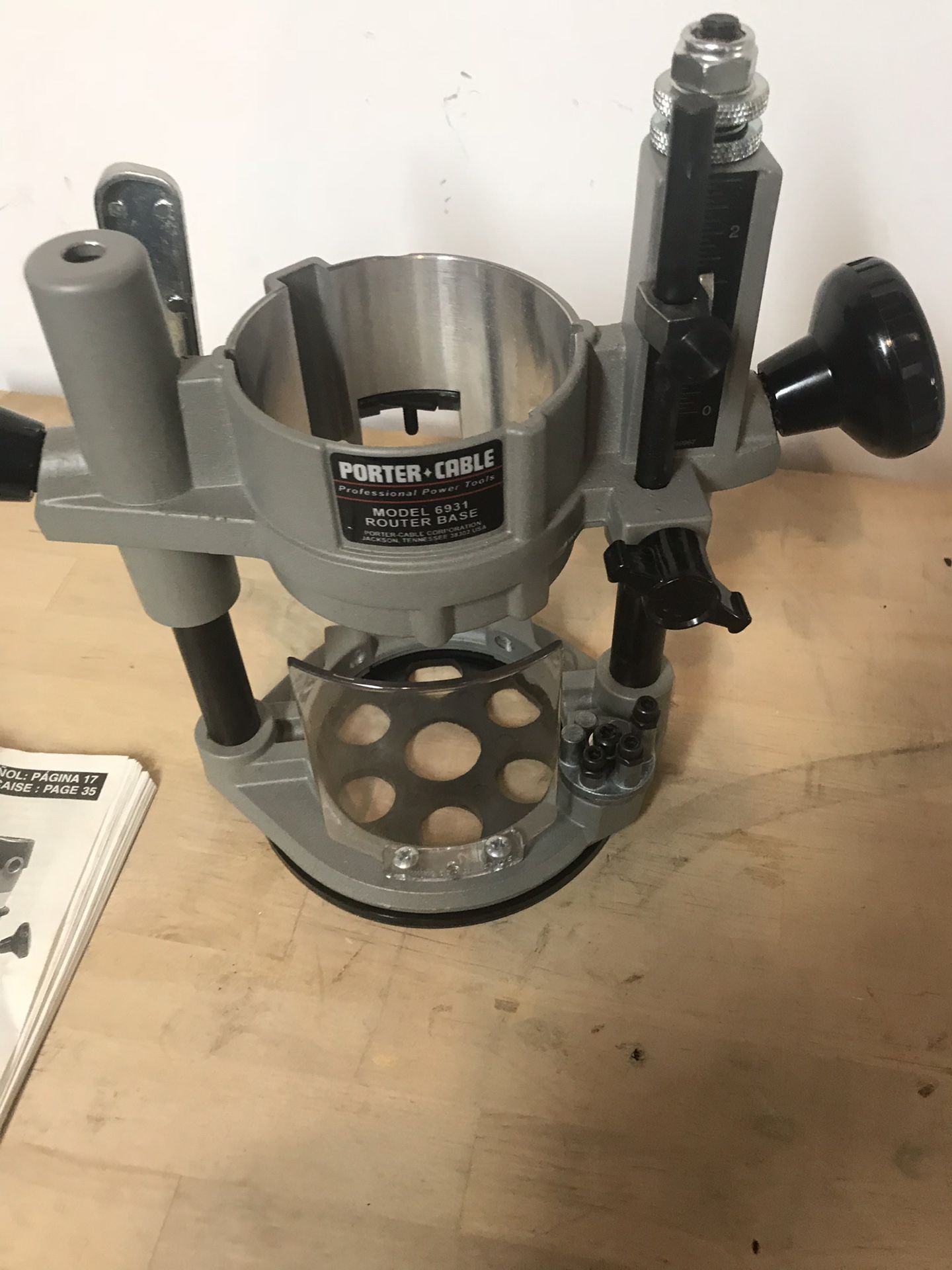 Plunge router base for sale porter cable 690