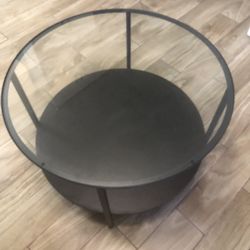 Black Round Coffee Table $15