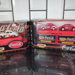 Coca-Cola Matchbox Collectibles 1958 Porsche 356A Coupe 1962 VW Beetle Concept 