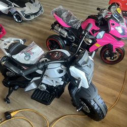 White Dirtbike For Kids.  And Pink 
