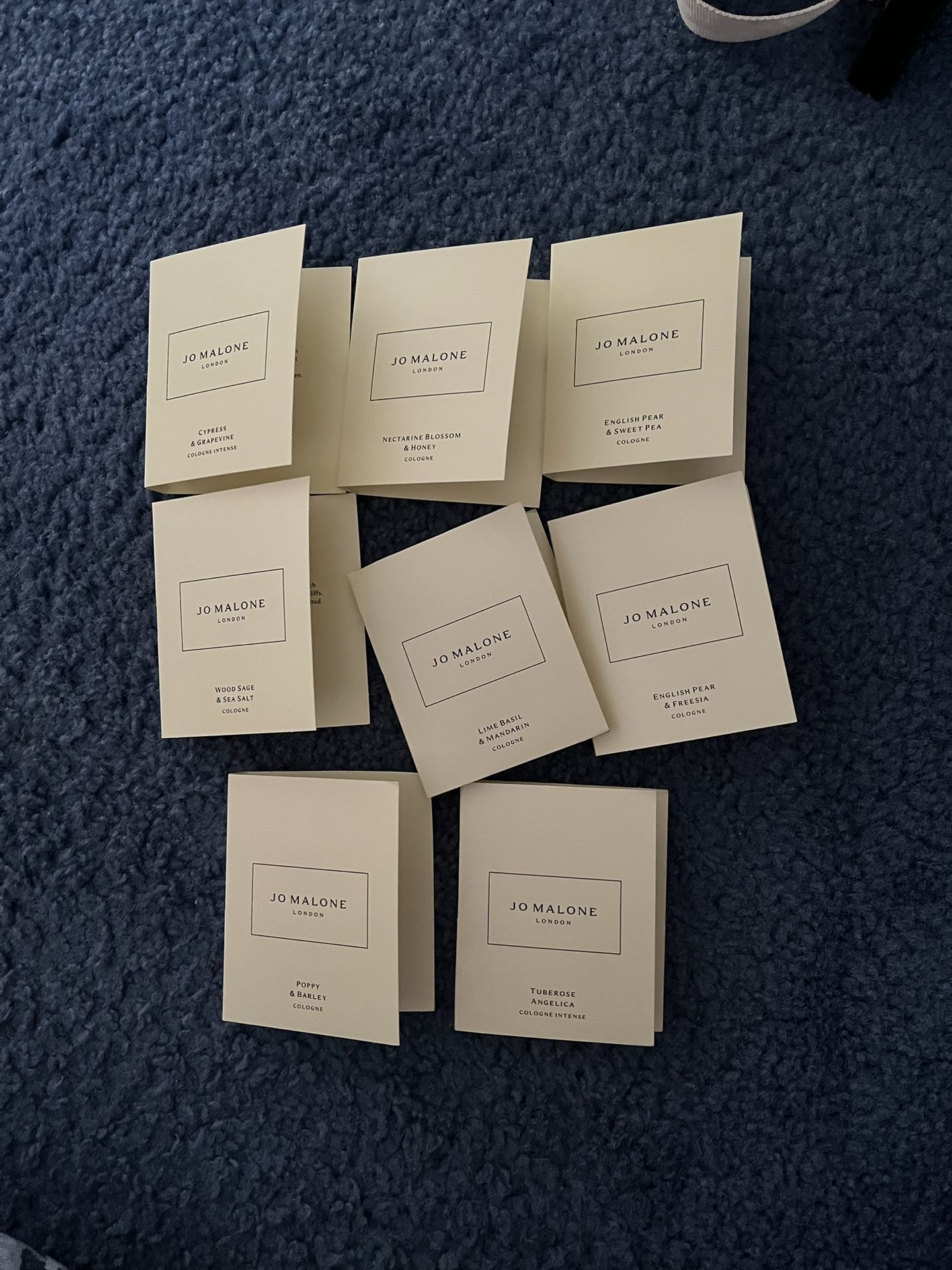 8 Jo Malone Cologne EDP Travel Size Sprays Lot 0.04 oz. each
