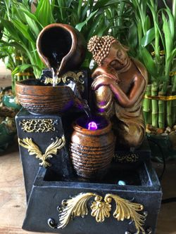 Buddha fountain 10 " tall new in the box