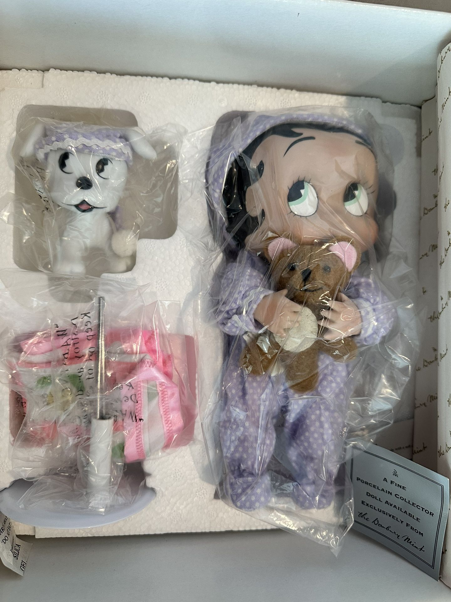 Danbury Mint Baby Betty Boop Bedtime Porcelain Doll Collection
